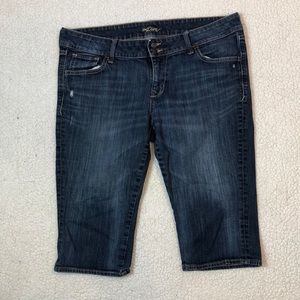 Old Navy Bermuda Blue Jeans Shorts Size 16
